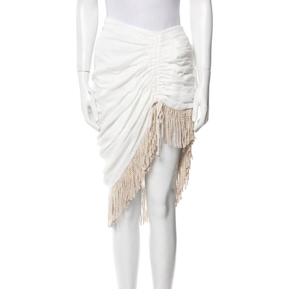 Just Bee Queen - Pleated Accents Knee-Length Skirt - Picture 1 of 3